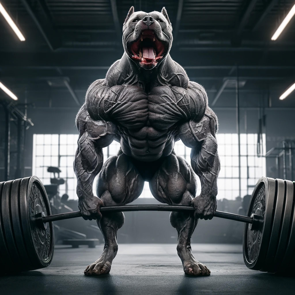 Pitbull completes deadlift